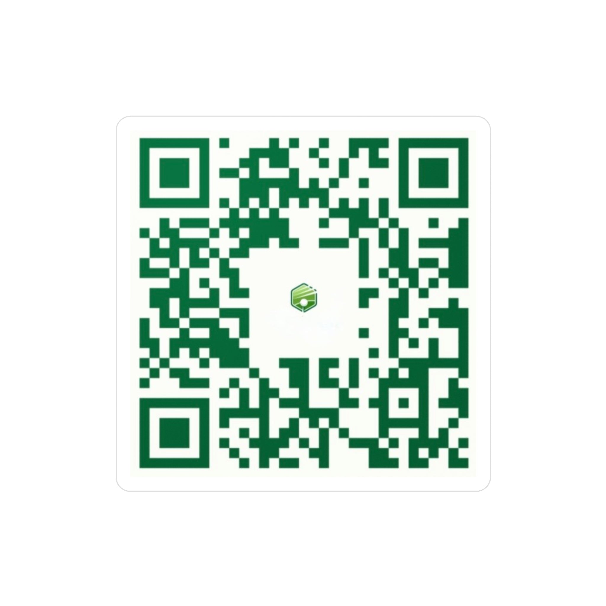 Website QR Code Kiss-Cut Vinyl Decal — Custom Scannable Sticker for Windows, Doors & Packaging