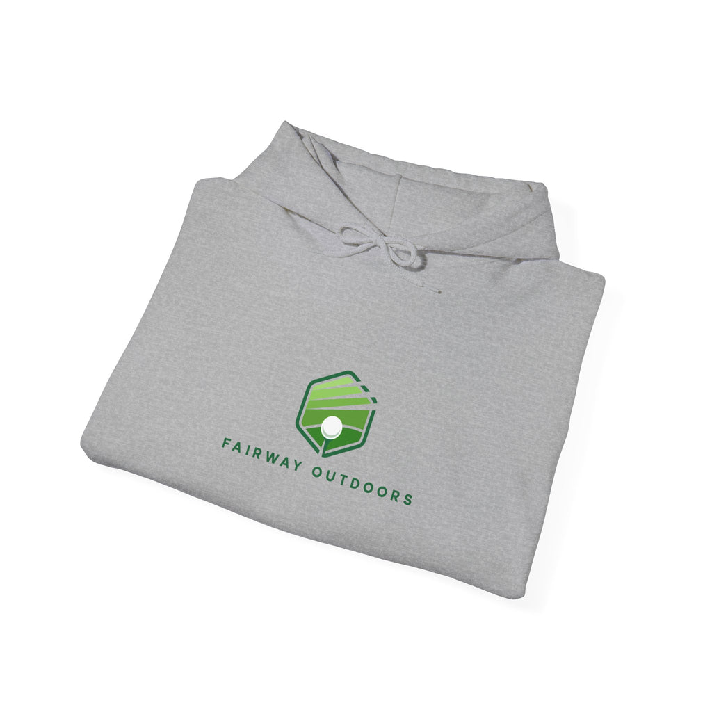 Fairway Outdoors Logo Hoodie — Minimal Golf Pullover Unisex