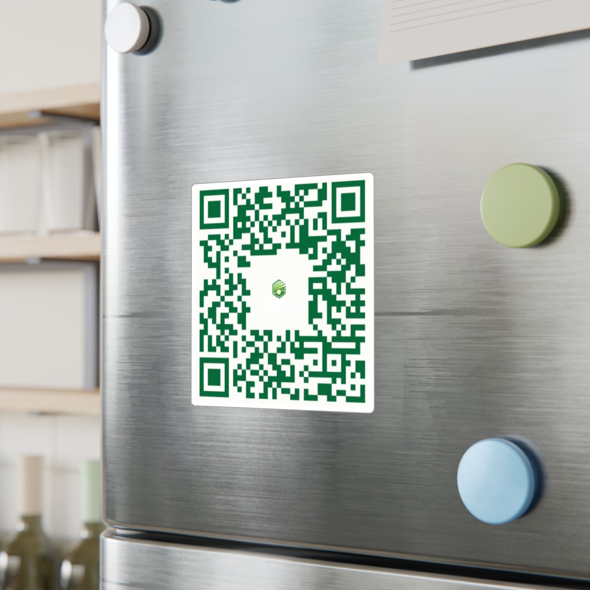 Shop QR Code Kiss-Cut Vinyl Decal — Custom Scan Sticker for Windows, Laptops & Packaging