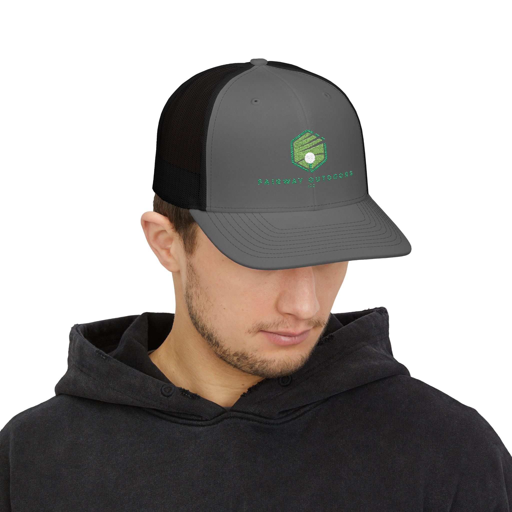 Trucker Cap — Fairway Outdoors Embroidered Golf Logo Snapback