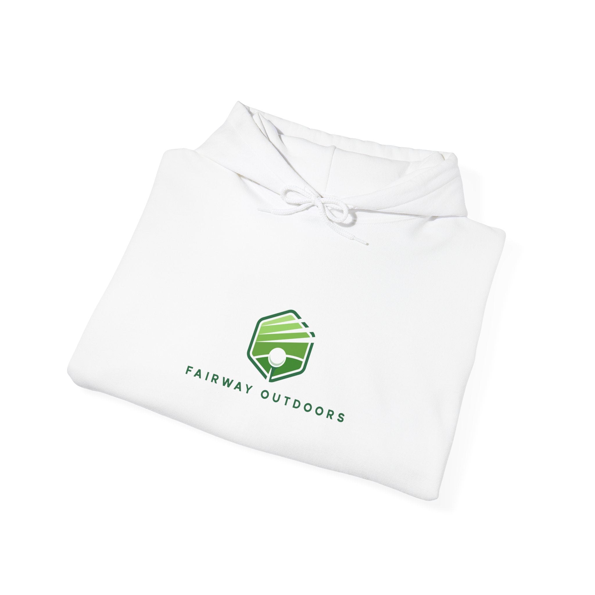Fairway Outdoors Logo Hoodie — Minimal Golf Pullover Unisex