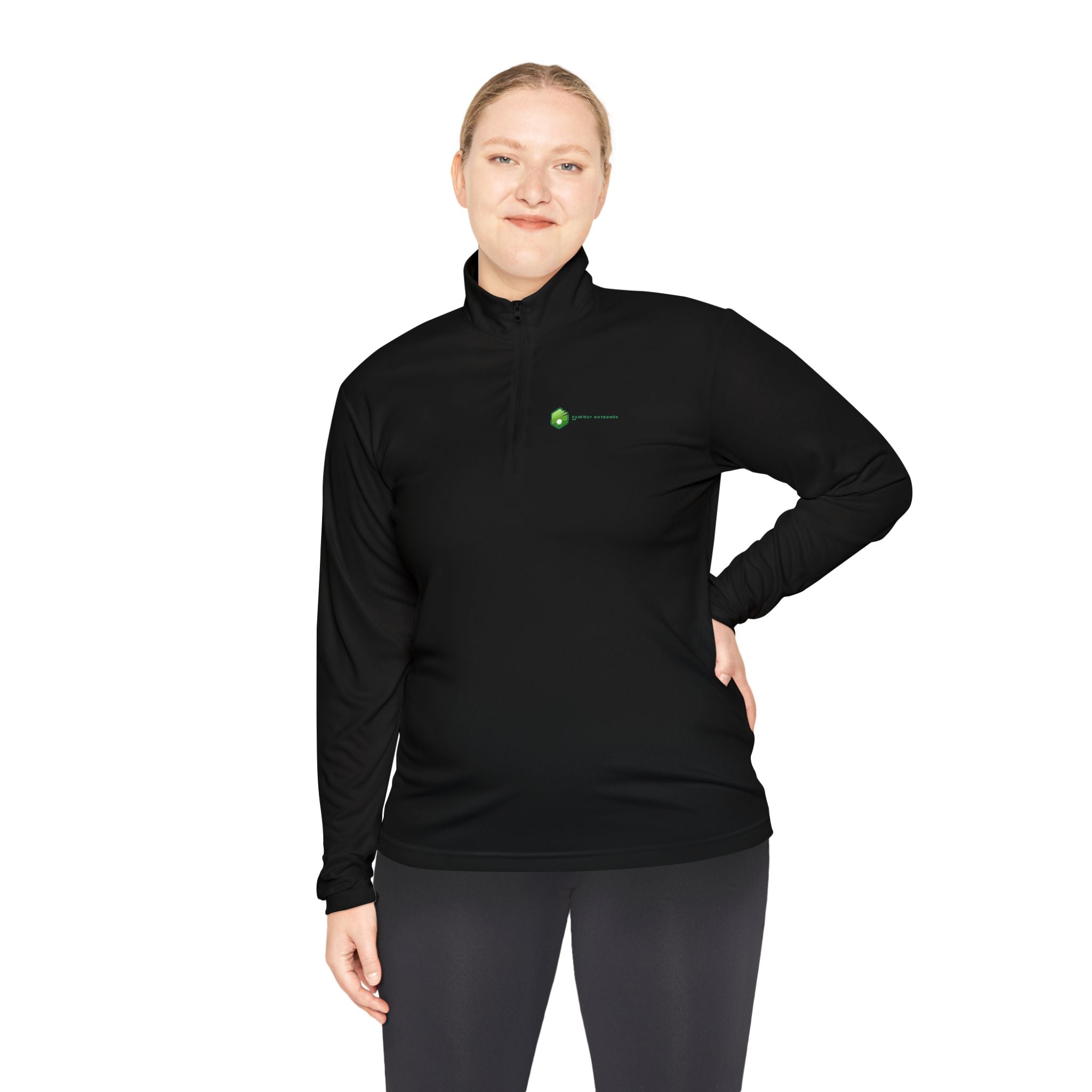 Embroidered Fairway Logo Quarter-Zip Pullover