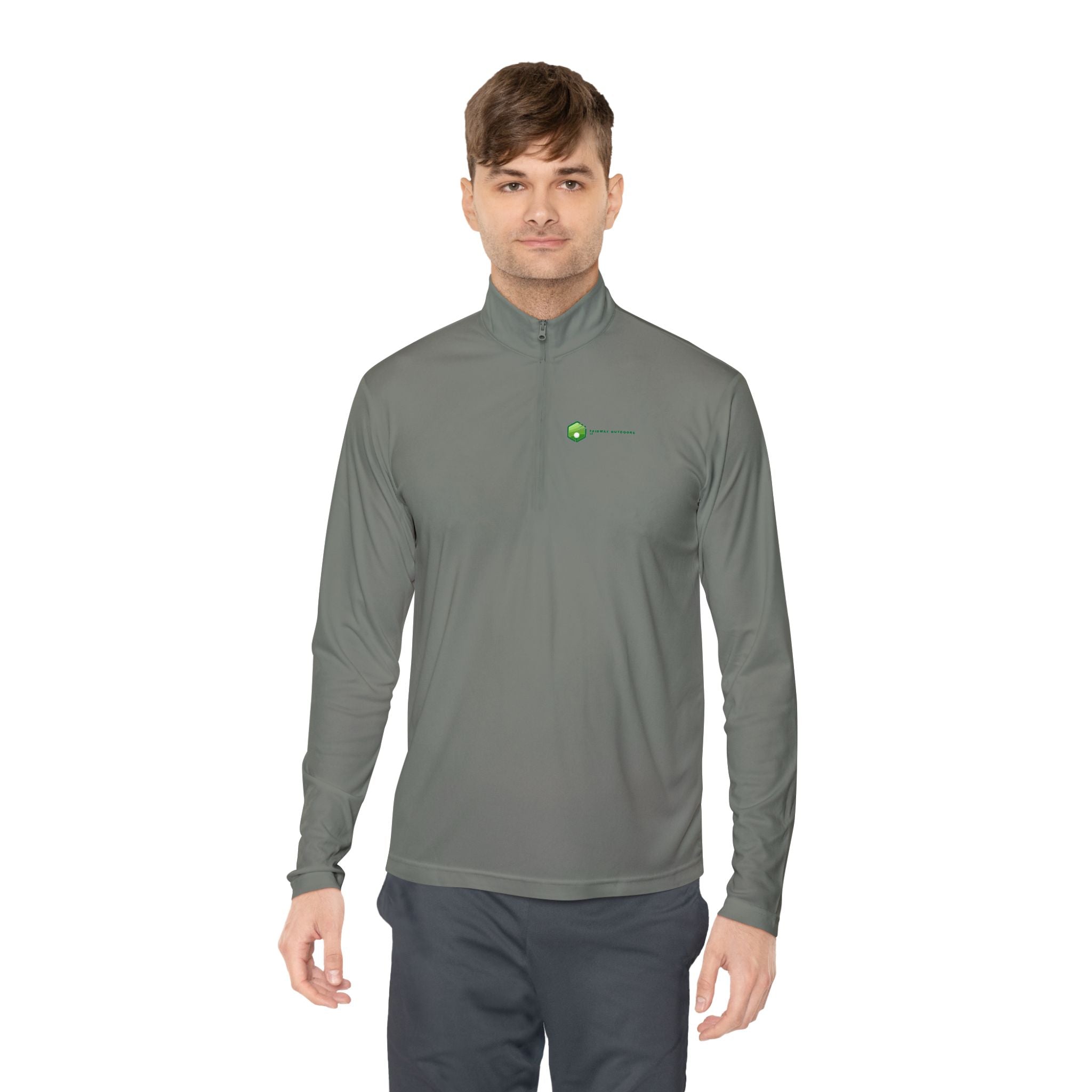 Embroidered Fairway Logo Quarter-Zip Pullover