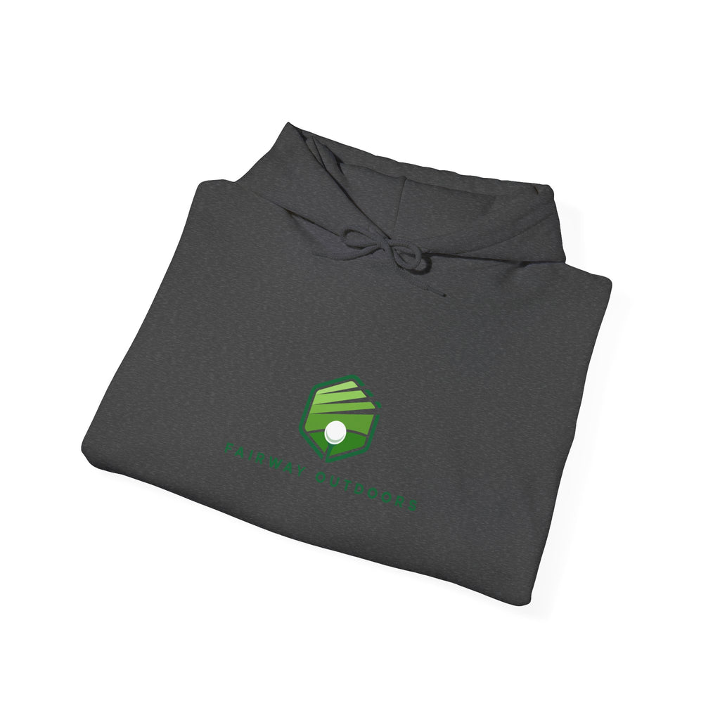 Fairway Outdoors Logo Hoodie — Minimal Golf Pullover Unisex