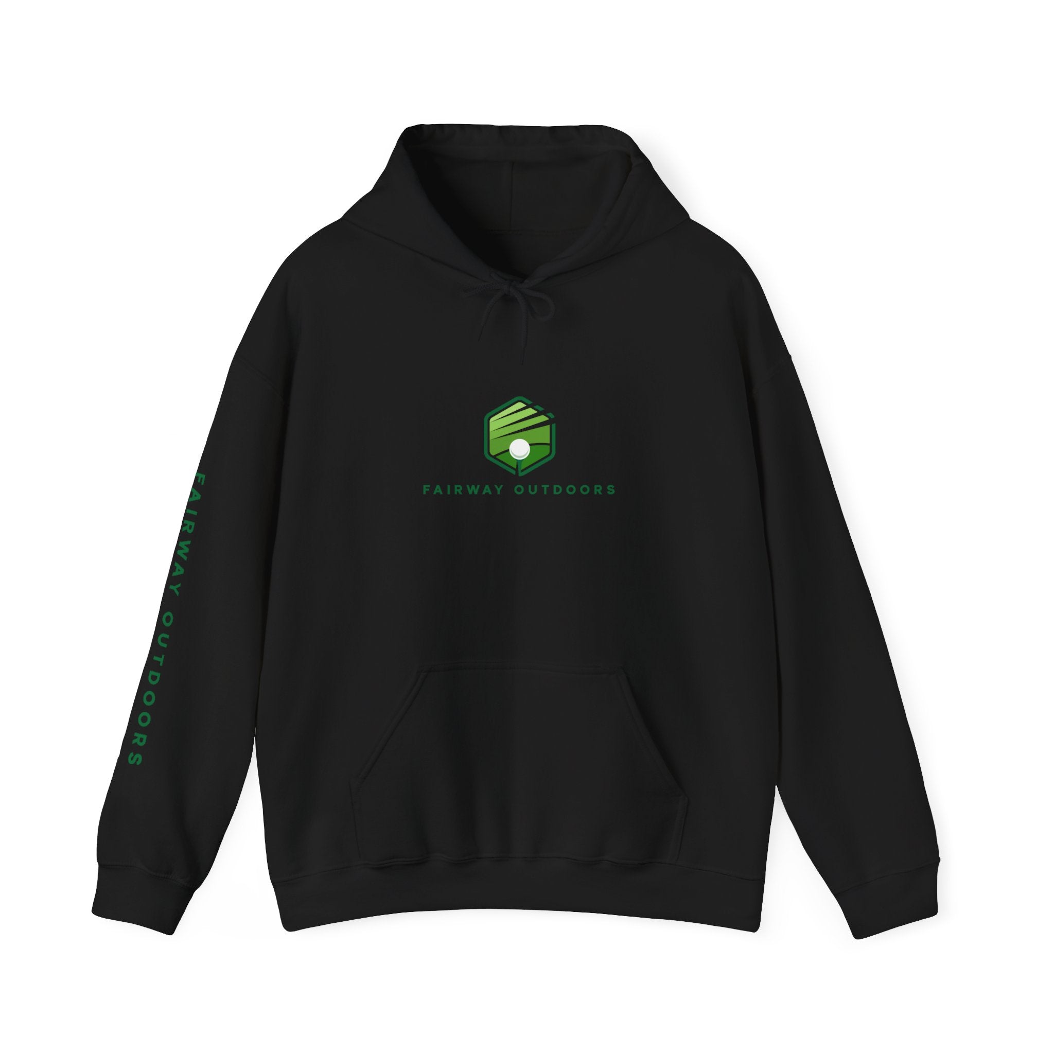 Fairway Outdoors Logo Hoodie — Minimal Golf Pullover Unisex