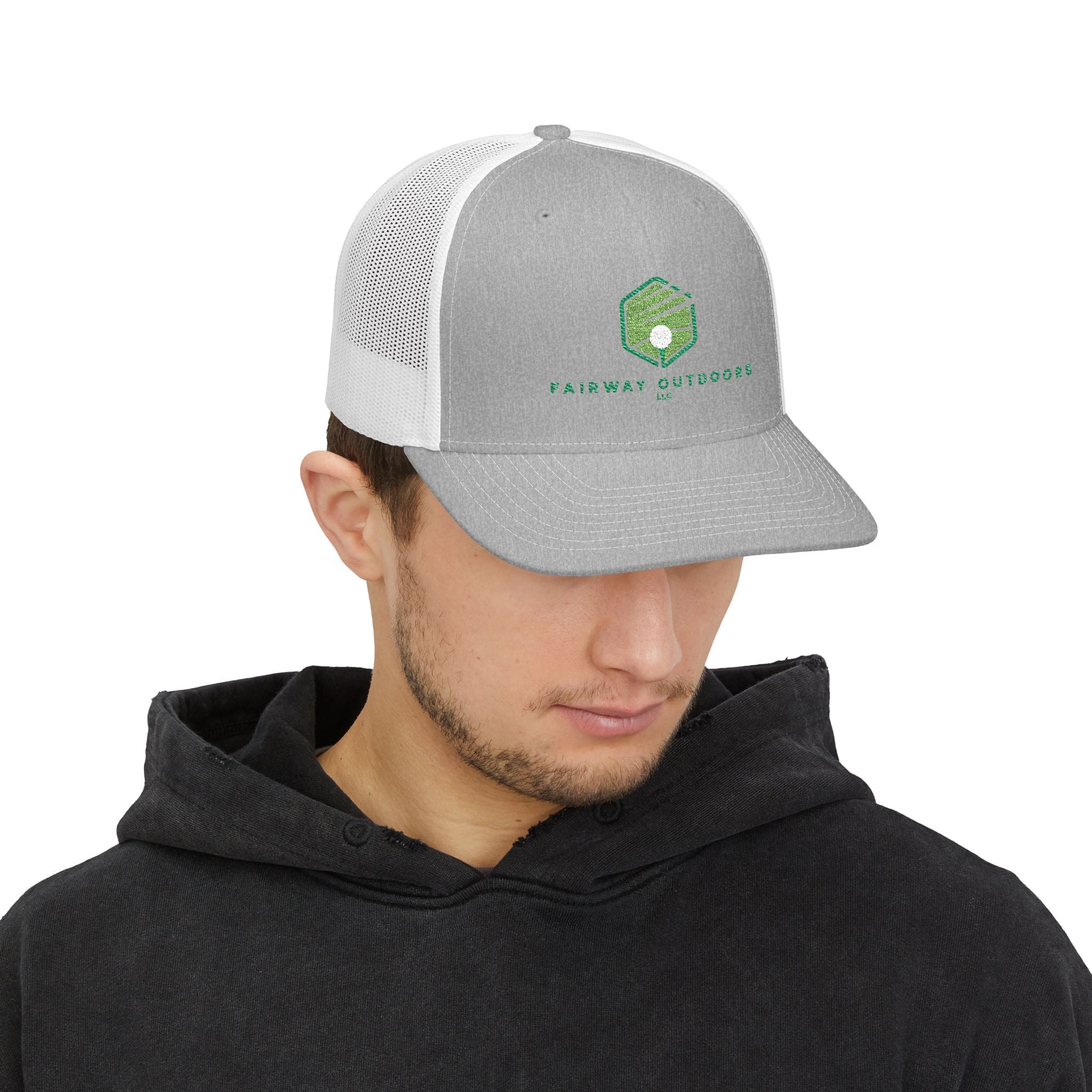 Trucker Cap — Fairway Outdoors Embroidered Golf Logo Snapback