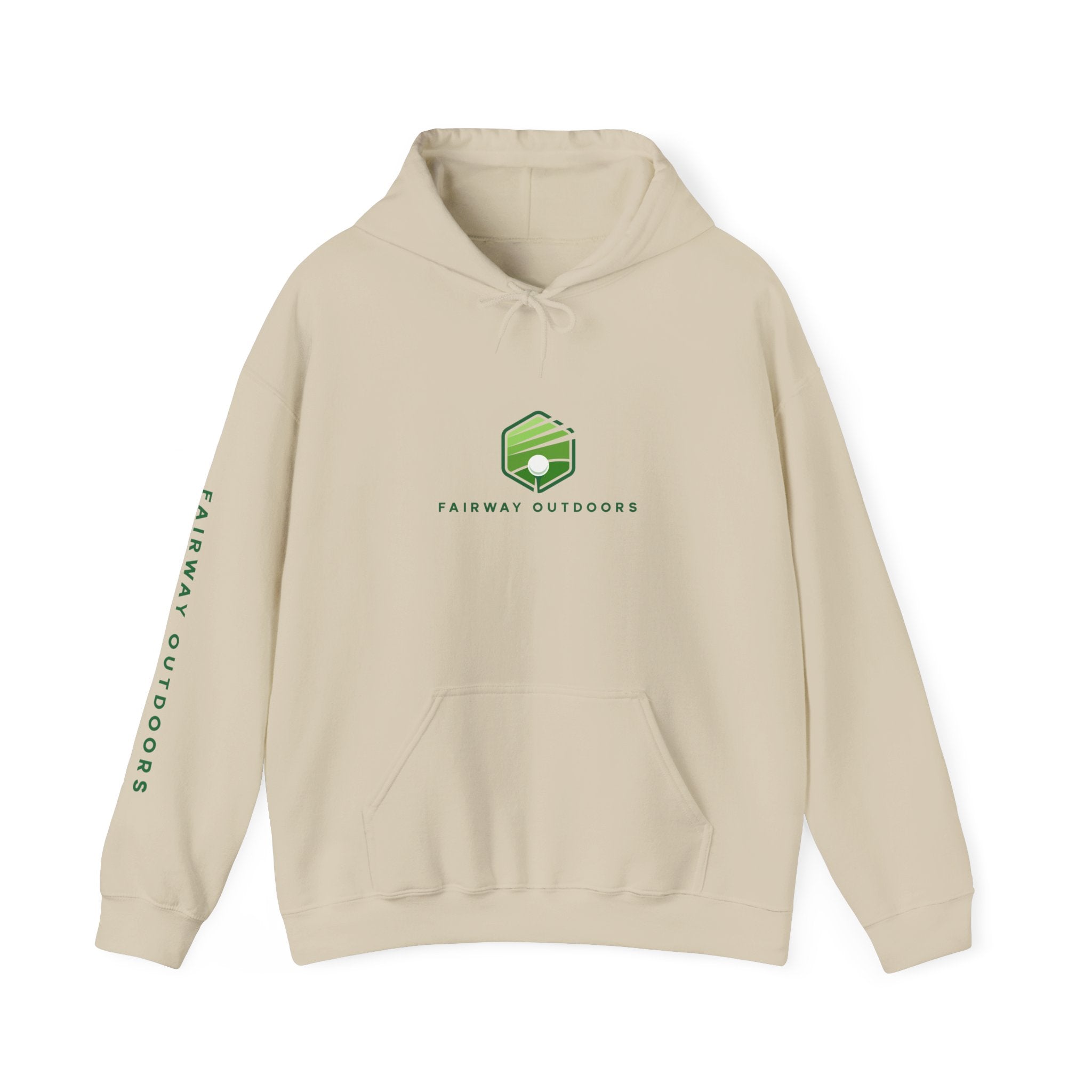 Fairway Outdoors Logo Hoodie — Minimal Golf Pullover Unisex