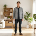 Embroidered Soft Shell Jacket — Men's Lightweight Windproof Layer