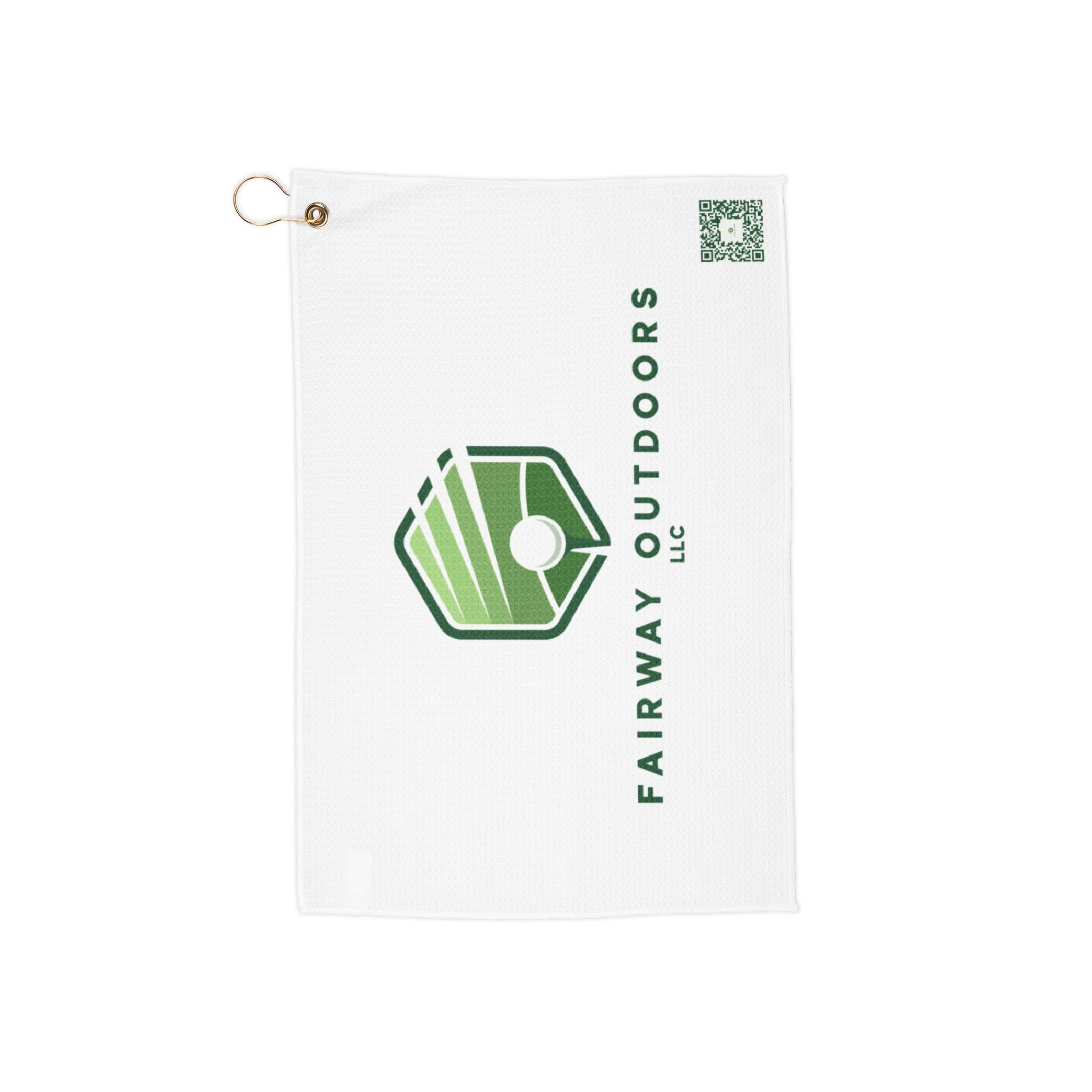 Golf Towel — Fairway Outdoors Logo Microfiber Towel with Grommet & Clip
