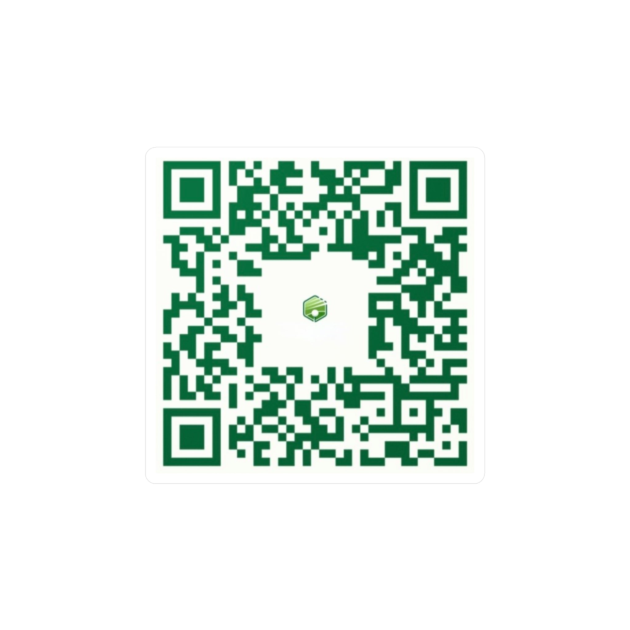 Shop QR Code Kiss-Cut Vinyl Decal — Custom Scan Sticker for Windows, Laptops & Packaging