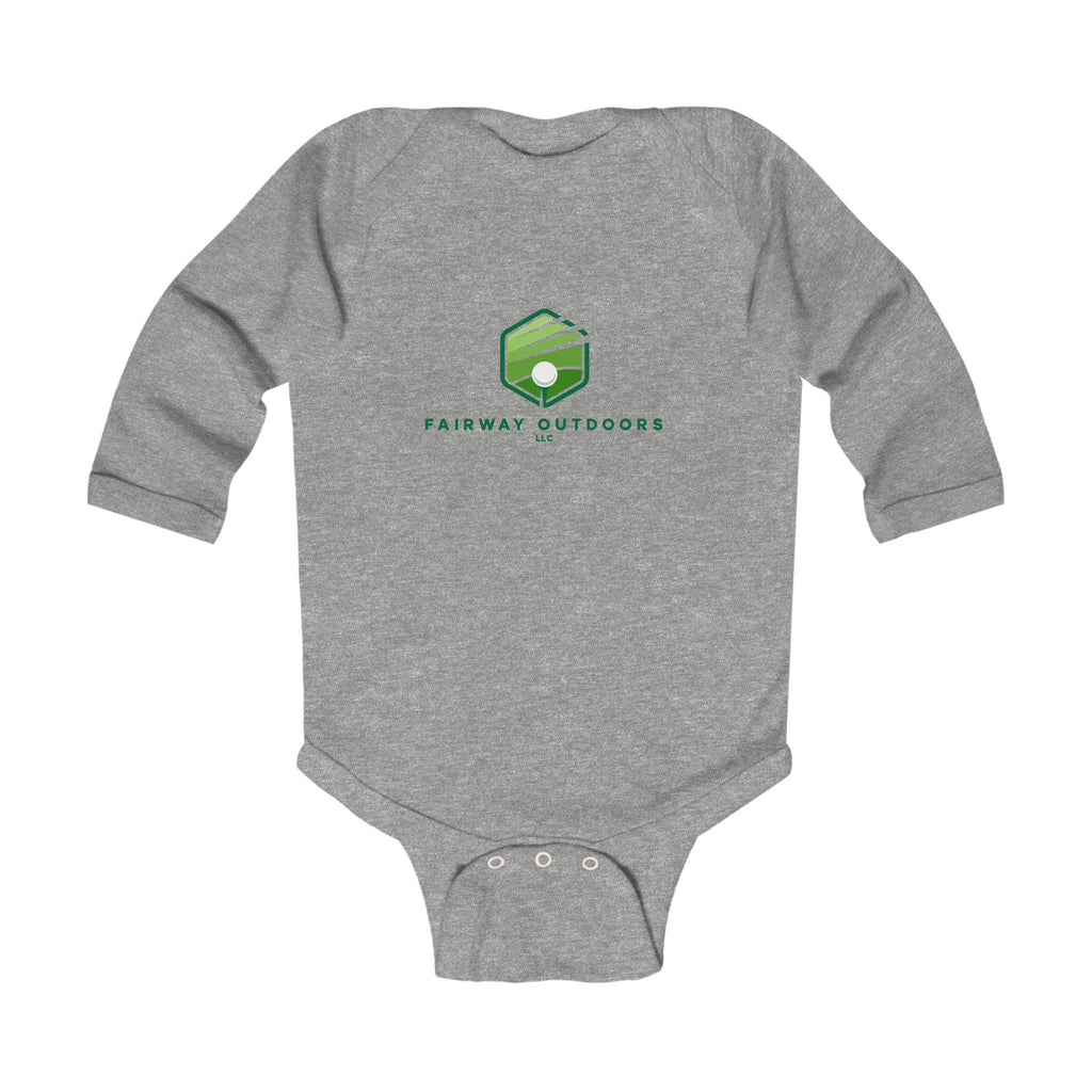 Infant Bodysuit – Fairway Outdoors Logo Long Sleeve Baby Onesie
