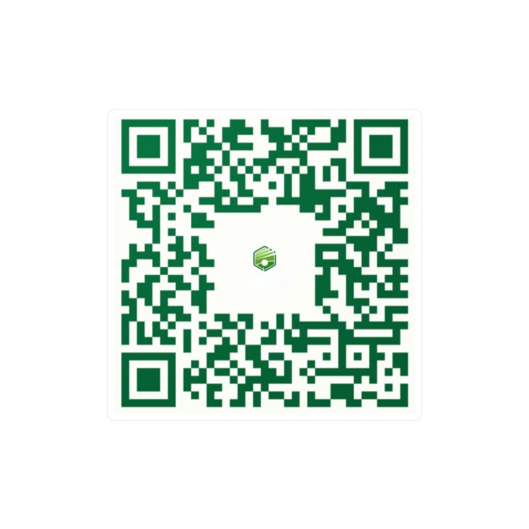 Shop QR Code Kiss-Cut Vinyl Decal — Custom Scan Sticker for Windows, Laptops & Packaging