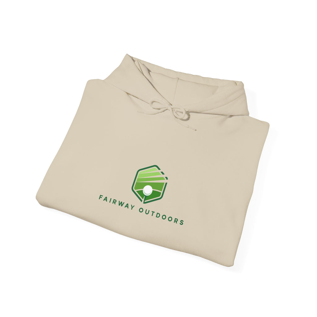 Fairway Outdoors Logo Hoodie — Minimal Golf Pullover Unisex