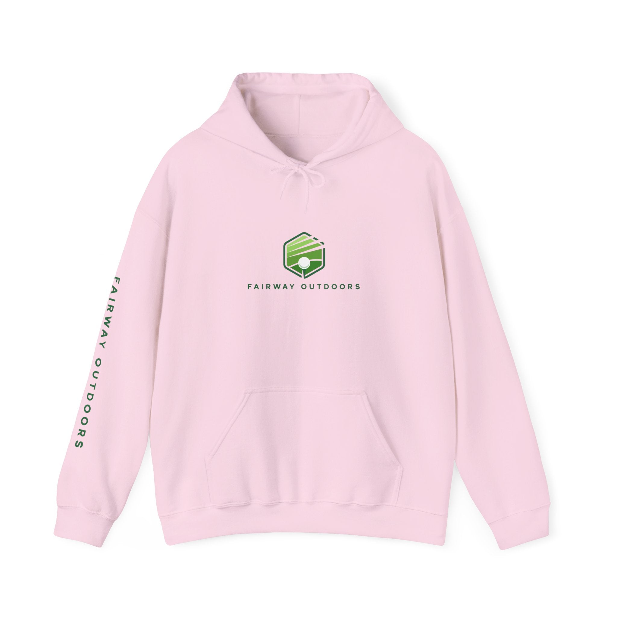 Fairway Outdoors Logo Hoodie — Minimal Golf Pullover Unisex