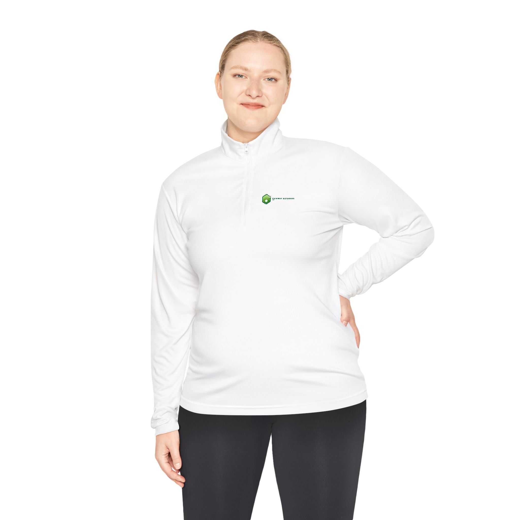 Embroidered Fairway Logo Quarter-Zip Pullover