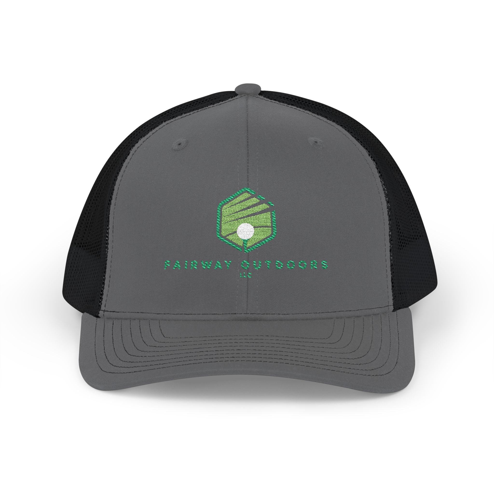 Trucker Cap — Fairway Outdoors Embroidered Golf Logo Snapback
