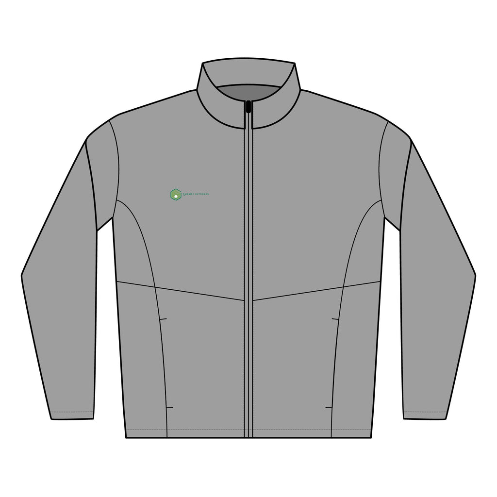 Embroidered Soft Shell Jacket — Men's Lightweight Windproof Layer