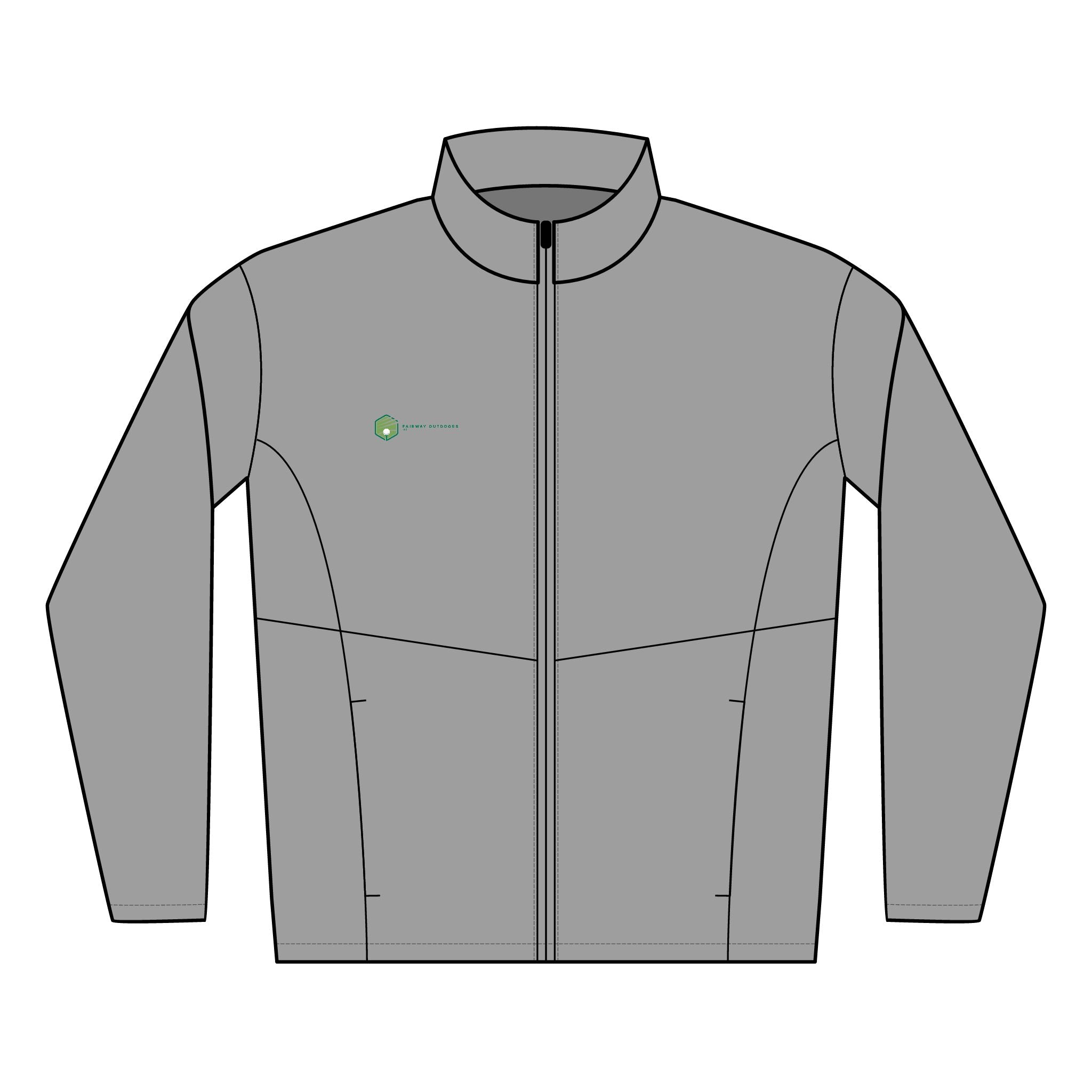Embroidered Soft Shell Jacket — Men's Lightweight Windproof Layer