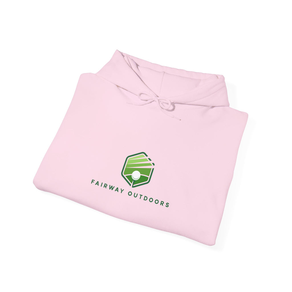 Fairway Outdoors Logo Hoodie — Minimal Golf Pullover Unisex