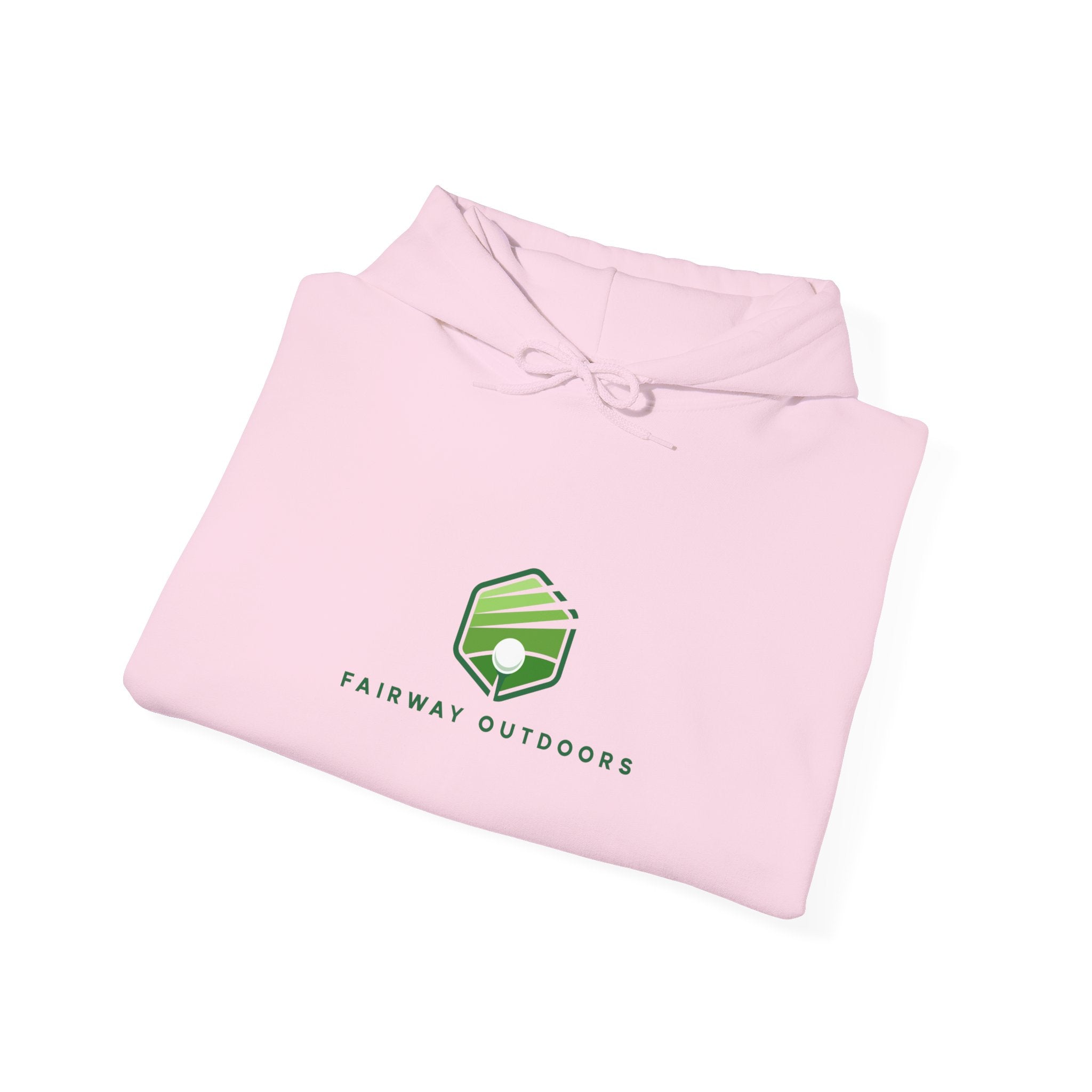 Fairway Outdoors Logo Hoodie — Minimal Golf Pullover Unisex